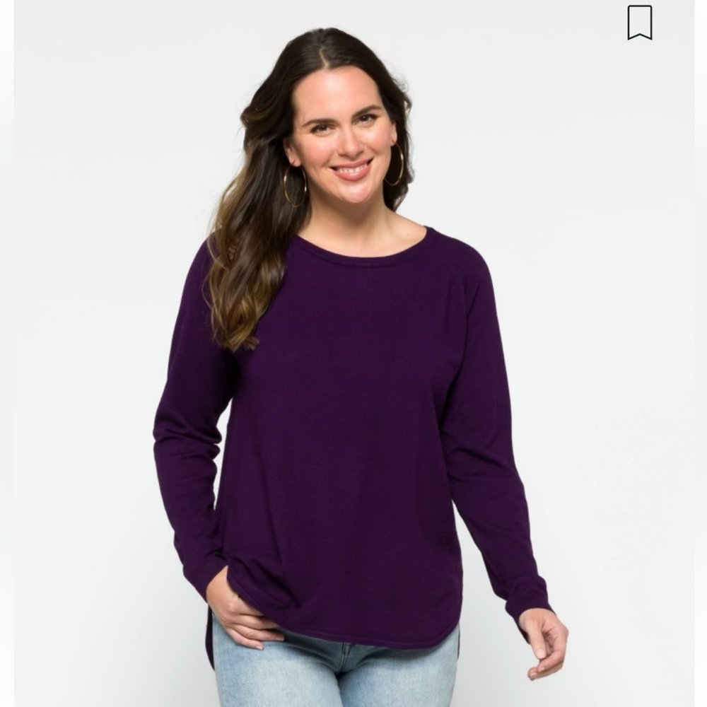 FAITH + ZOE-Divara Button Back Pullover. Size small